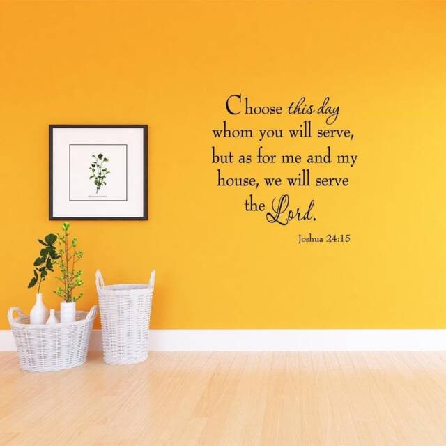 Vwaq Choose This Day Whom You Will Serve, But As For Me & My House Wall Decal - 1630 - image 1