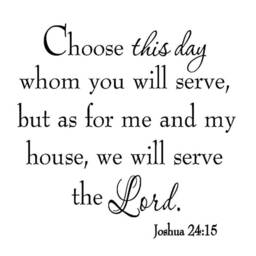 Vwaq Choose This Day Whom You Will Serve, But As For Me & My House Wall Decal - 1630 - thumbnail 2