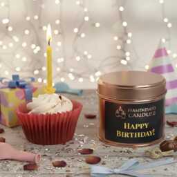 Happy Birthday Candle, Soy Wax, Scented Tin Container, Choice Of Scents, Gift For Friend, Boyfiend, Girlfriend - thumbnail 3