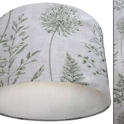 Traditional Country Home Lampshade, Inspired Vintage Rustic Light Shade, UK Handmade Ceiling Table Lamp Green Lampshade - thumbnail 3