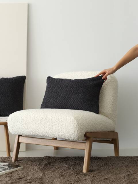 Gray Soft Boucle Textured Throw Pillow Cover, Heavy Anthracite Lumbar Case, Plush Touch Euro Sham, Cozy Home Decor, Any Custom Size - image 1