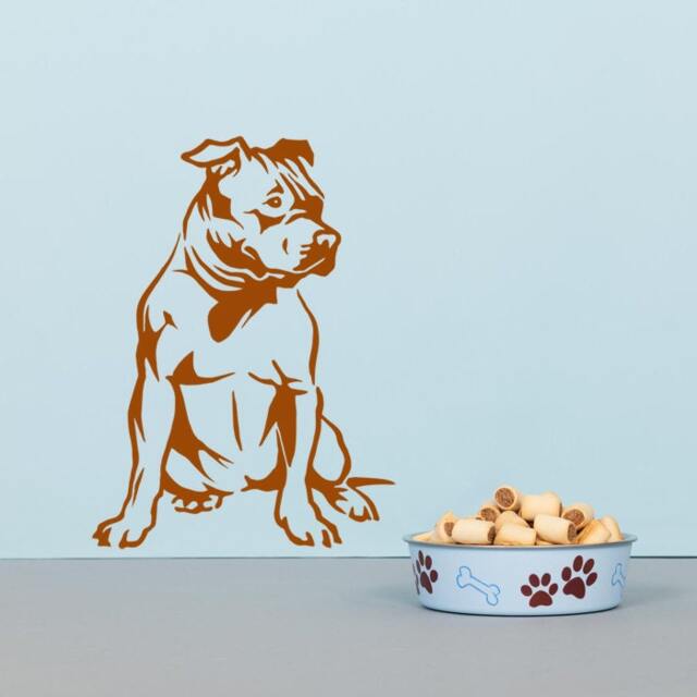 Amstaff Dog Vinyl Decal American Staffordshire Terrier Sticker - image 1
