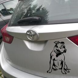 Amstaff Dog Vinyl Decal American Staffordshire Terrier Sticker - thumbnail 3