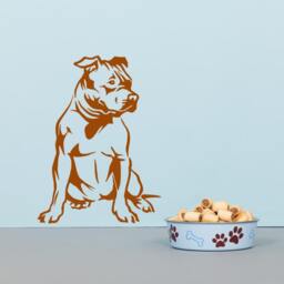 Amstaff Dog Vinyl Decal American Staffordshire Terrier Sticker - thumbnail 1