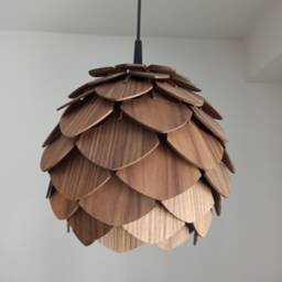 Natural Walnut Radiance Illuminate Your Space With The Warmth & Charm Of Our Handcrafted Lampshades - thumbnail 3