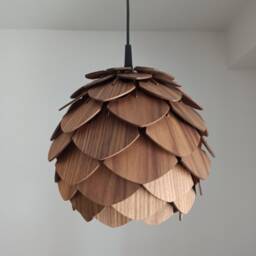 Natural Walnut Radiance Illuminate Your Space With The Warmth & Charm Of Our Handcrafted Lampshades - thumbnail 2