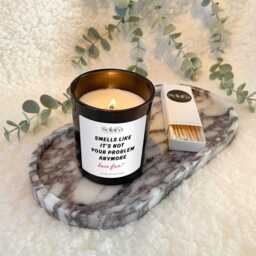 New Chapter Beginnings Gift, Personalised Scented Candle, Job Promotion Leaving Work Retiredment Its Not Your Problem Anymore - thumbnail 3