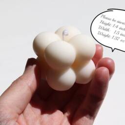 Mini Bubble Set -Personalized Gifts-Best Friend Gift-Home Decor-Self Gift-Birthday Gift-Gift For Her-Cute Candle - thumbnail 3