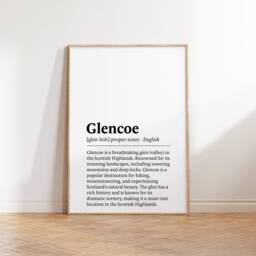 Glencoe Poster Print Set - Of 3 Posters - Watercolour Picture Painting Wall Hanging Artwork Art Scotland Travel Decor - thumbnail 3