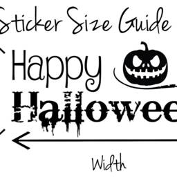 Happy Halloween Quote. Vinyl Wall Art Sticker Decal Mural. Home, Decor. Party, Mirror, Window. Pumpkin. Jack O Lantern - thumbnail 3