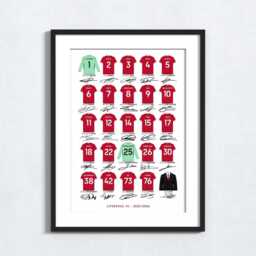 Liverpool 2025 2026 Squad Art Print Minimalist Shirt Poster Decor - thumbnail 3