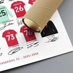 Liverpool 2025 2026 Squad Art Print Minimalist Shirt Poster Decor - thumbnail 2