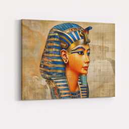 Royal Egyptian Queen Side Profile Classical Portrait Canvas Wall Art Print Decor Picture Ready To Hang - thumbnail 4