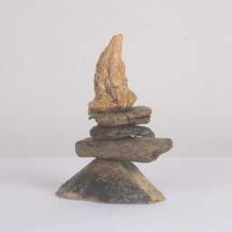 Driftwood Stack Of Five, Sculpture, Abstract Art, Rustic Ornament, Stacking Stones, Wooden Decoration - thumbnail 2