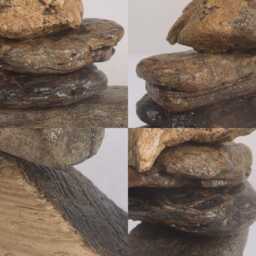 Driftwood Stack Of Five, Sculpture, Abstract Art, Rustic Ornament, Stacking Stones, Wooden Decoration - thumbnail 4