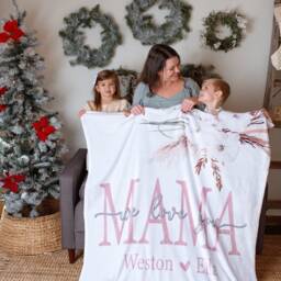 Gift From Kids, Grandma Quote, Custom Quote Blanket, Personalized Christmas Birthday Present For Mom, Mom - thumbnail 2