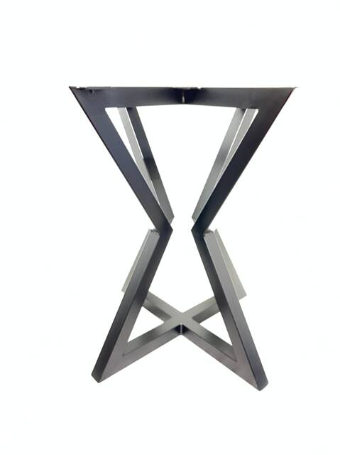 Hourglass Bistro Table Frame - Steel Industrial Dining, Cafe, Bar - 710mm X 600mm - image 1