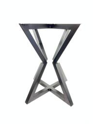 Hourglass Bistro Table Frame - Steel Industrial Dining, Cafe, Bar - 710mm X 600mm