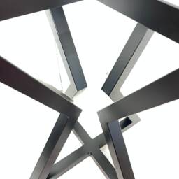 Hourglass Bistro Table Frame - Steel Industrial Dining, Cafe, Bar - 710mm X 600mm - thumbnail 2