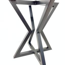 Hourglass Bistro Table Frame - Steel Industrial Dining, Cafe, Bar - 710mm X 600mm - thumbnail 3