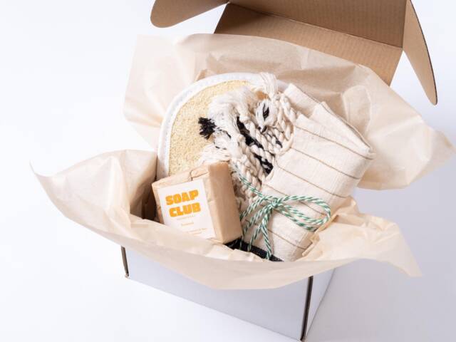 Turkish Hand Towel Spa Gift Set With Organic Loofah Sponge & Natural Soap Bars, Perfect For Self-Care, Housewarming, Special - image 1