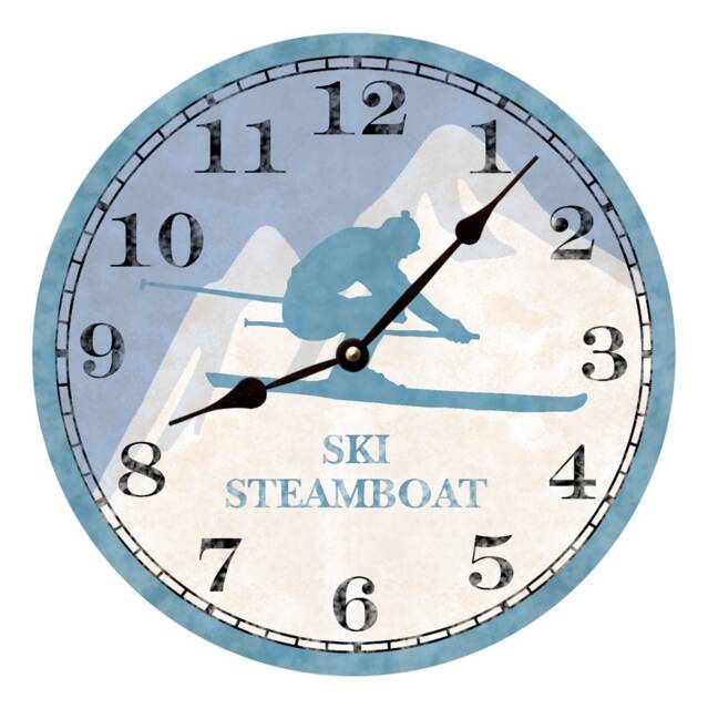 Custom Ski Clock - Handcrafted Gift For Skiers - image 1