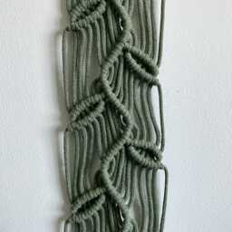 Green Leaf Wall Hanging For Indoor Garden, Leafy Forest Tapestry, Irish Art - thumbnail 2