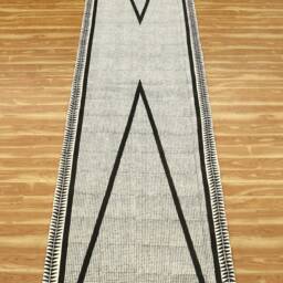 Handmade Block Printed Cotton Stair Runner Rug - Custom Size - thumbnail 3