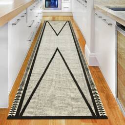 Handmade Block Printed Cotton Stair Runner Rug - Custom Size - thumbnail 2