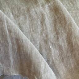 Ivory Linen Flat Bed Sheet Stonewashed Rustic Flax Bedding - thumbnail 4