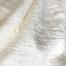 Ivory Linen Flat Bed Sheet Stonewashed Rustic Flax Bedding - thumbnail 3