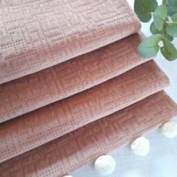 Blush Textured Velvet Blackout Lined Roman Blind With Pom Trim - thumbnail 2