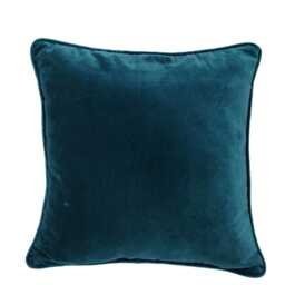Handmade Emerald Green Cotton Velvet Cushion Cover With Piping 1 Piece - thumbnail 2