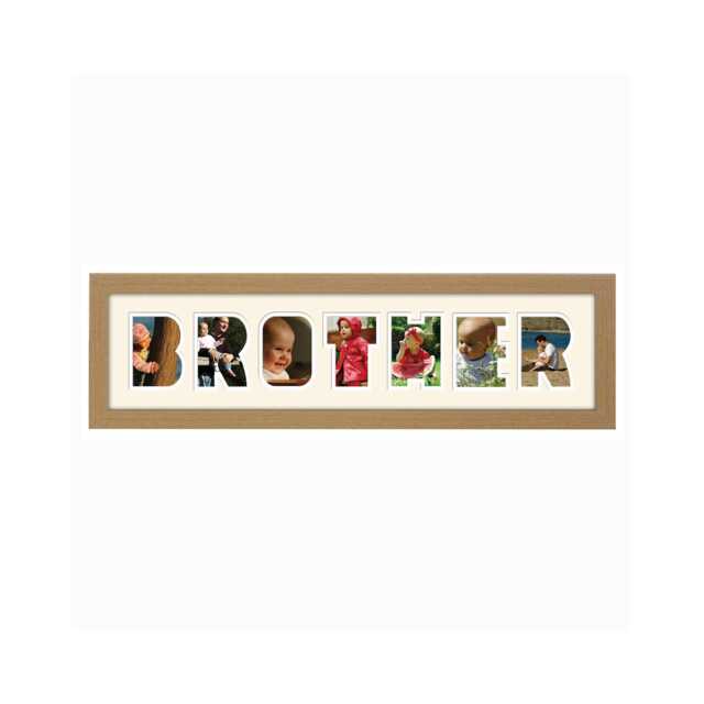 Brother Photo Frame Word Name Special Gift - 86 By Photos in A Word - image 1