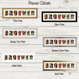 Brother Photo Frame Word Name Special Gift - 86 By Photos in A Word - thumbnail 3