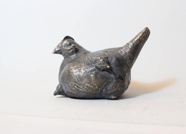 Mother Hen, Bronze Bird Sculpture, Hen Art - image 1