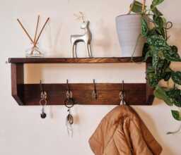 Handmade Wooden Entryway/Key Holder