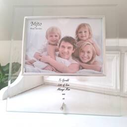 Personalised Handwriting Engraving Photo Frame With Gift Box - thumbnail 2