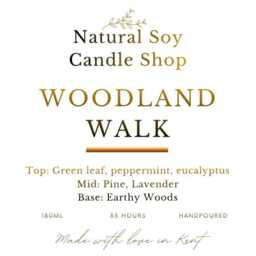Woodland Walk Candle, Earthy Pine, Eucalyptus & Woods Luxury Gift - thumbnail 2
