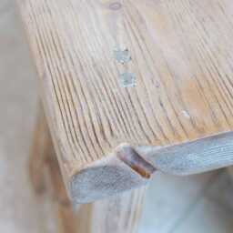 Reclaimed Wooden Stool - Rustic Driftwood Square - Ben Simpson Furniture - thumbnail 3
