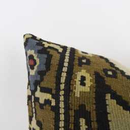 20'' Turkish Kilim Pillow Cover Handwoven Aztec Throw - thumbnail 3