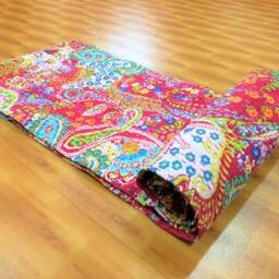 Paisley Print Kantha Quilt, Bohemian Bedspread, Bedding & Living, Throw - thumbnail 2
