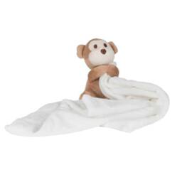 Embroidered Plush Baby Comforter Personalized Monkey Gift - thumbnail 2