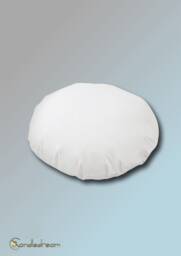 60 cm Round Cushion With 700 G Feather Filling, Inner Cushion, Seat in Cream Or White