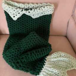 Mermaid Tail Blanket, Newborn - Xl Adult Sizes Available - Custom Size Available As Well - thumbnail 4