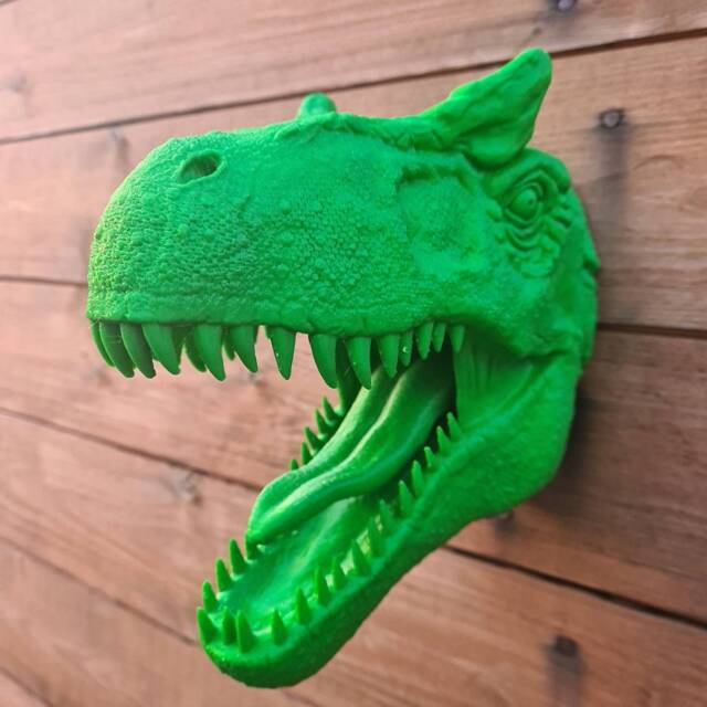 Allosaurus Wall Art - Dinosaur Mount- 3D Printed Multiple Colours Available - image 1