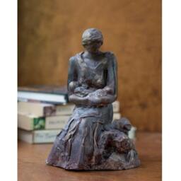 Twins - Original Sculpture Of Mother & Twin Babies