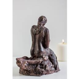 Twins - Original Sculpture Of Mother & Twin Babies - thumbnail 4