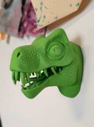 Vincent The Velociraptor Head - Cartoon 3D Printed Dinosaur Wall Mount - thumbnail 1