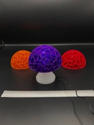 Magical 3D Printed Led Mushroom Table Lamp - Perfect For Ambiance & Decor - thumbnail 3